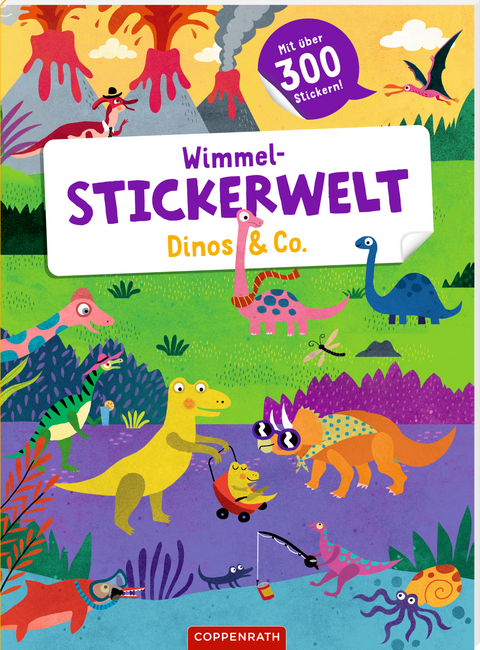 Wimmel-Stickerwelt – Dinos & Co.