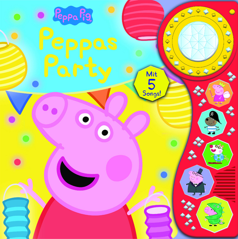 Peppa Pig - Peppas Party - Soundbuch mit Lichteffekt - interaktives Pappbilderbuch mit leuchtendem Kristall-Licht und je 5 zauberhaften Geräuschen und Liedern - Peppa Wutz - Oliver Bieber