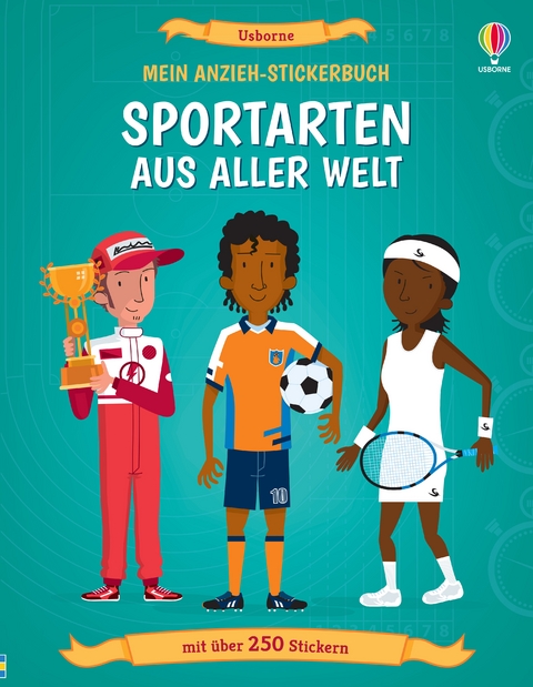 Mein Anzieh-Stickerbuch: Sportarten aus aller Welt