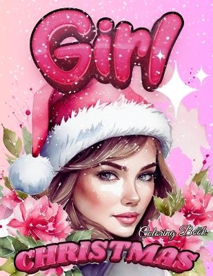 Christmas Girl Coloring Book, -  Happy Hour Coloring