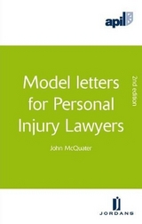 APIL Model Letters for Personal Injury Lawyers - McQuater, John