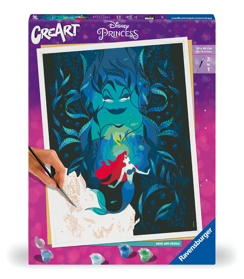 Ravensburger CreArt - Malen nach Zahlen 23732 - Ariel and Ursula - ab 14 Jahren