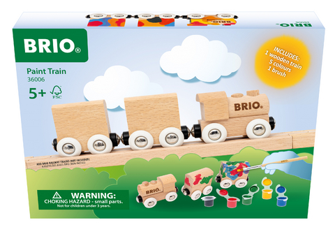 BRIO World - Holzzug zum Anmalen