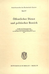 Öffentlicher Dienst und politischer Bereich.