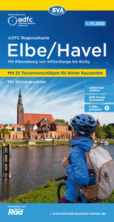 ADFC-Regionalkarte Elbe/Havel, 1:75.000, mit Tagestourenvorschlägen, mit Knotenpunkten, reiß- und wetterfest, E-Bike-geeignet, GPS-Tracks Download - 