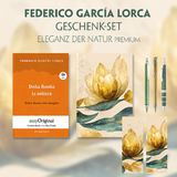 Doña Rosita la soltera Geschenkset (Buch mit Audio-Online) + Eleganz der Natur Schreibset Premium - Federico García Lorca