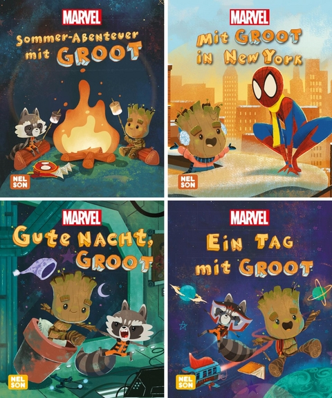 Nelson Mini-Bücher: 4er Marvel: Guardians of the Galaxy 1-4