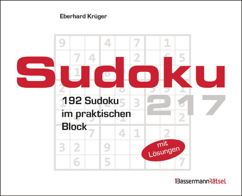 Sudokublock 217 (5 Exemplare à 2,99 €) - Eberhard Krüger