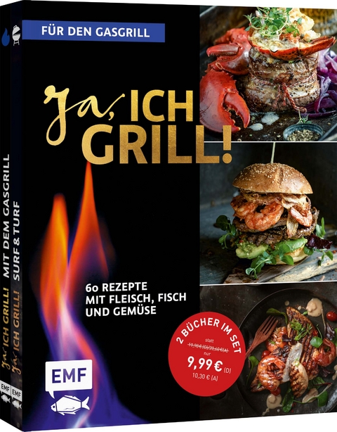 Ja, ich grill! – Für den Gasgrill: Doppelt gut – 2 Bücher im Set