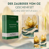 Der Zauberer von Oz Geschenkset - 2 Bücher (mit Audio-Online) + Eleganz der Natur Schreibset Basics - L. Frank Baum