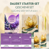 Alphonse Daudet Starter-Paket Geschenkset - 4 Bücher (mit Audio-Online) + Eleganz der Natur Schreibset Basics - Alphonse Daudet