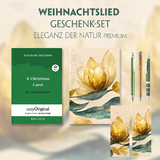 Ein Weihnachtslied Geschenkset (Hardcover + Audio-Online) + Eleganz der Natur Schreibset Premium - Charles Dickens