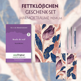 Fettklößchen Geschenkset (mit Audio-Online) + Marmorträume Schreibset Premium - Guy de Maupassant