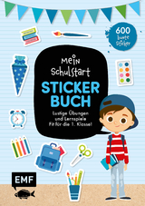 Das Stickerbuch zum Schulstart (blau)