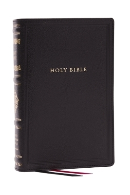 RSV Personal Size Bible with Cross References, Black Leathersoft, Thumb Indexed, (Sovereign Collection) - Thomas Nelson