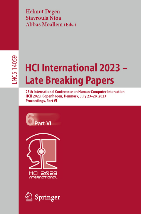 HCI International 2023 – Late Breaking Papers - 