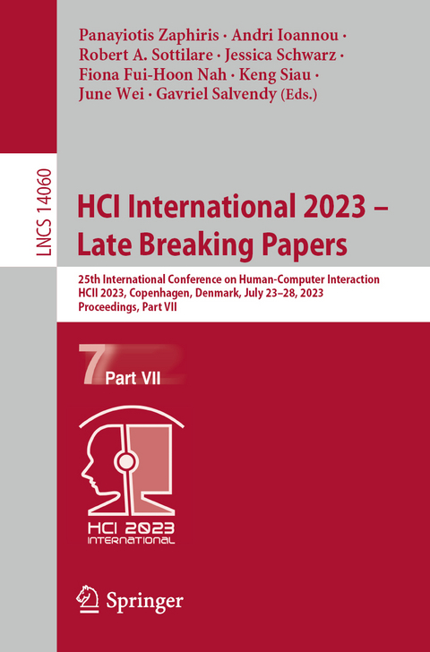 HCI International 2023 – Late Breaking Papers - 