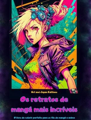 Os retratos de mangá mais incríveis - O livro de colorir perfeito para os fãs de mangá e anime - Japan Editions,  Art