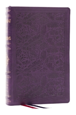 RSV Personal Size Bible with Cross References, Purple Leathersoft, Thumb Indexed, (Sovereign Collection) - Thomas Nelson