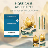 Pique Dame Geschenkset (Buch mit Audio-Online) + Eleganz der Natur Schreibset Premium - Alexander Puschkin