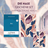 Die Nase Geschenkset (Buch mit Audio-Online) + Marmorträume Schreibset Premium - Nikolai Wassiljewitsch Gogol