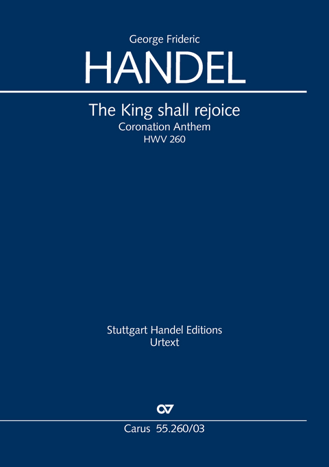 The King shall rejoice. Coronation Anthem III (Klavierauszug) - Georg Friedrich Händel