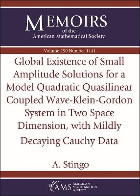 Global Existence of Small Amplitude Solutions for a Model Quadratic Quasilinear Coupled Wave-Klein-Gordon System in Two Space Dimension, with Mildly Decaying Cauchy Data - A. Stingo