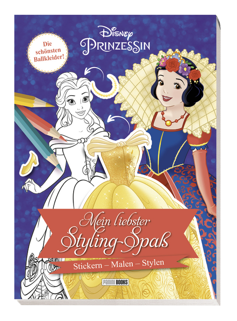 Disney Prinzessin: Mein liebster Styling-Spaß: Stickern, Malen, Stylen -  DISNEY,  Panini