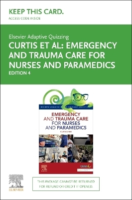 Elsevier Adaptive Quizzing for Emergency and Trauma Care for    Nurses and Paramedics - Access Card - Elsevier Elsevier