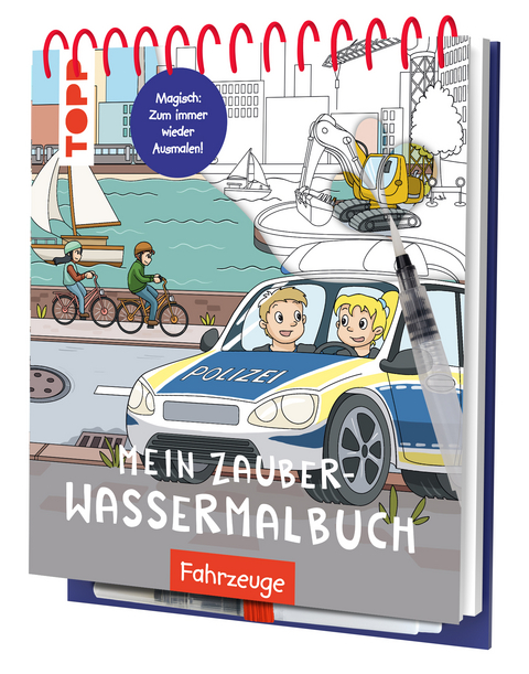 Mein Zauber-Wassermalbuch Fahrzeuge - Janina Heese