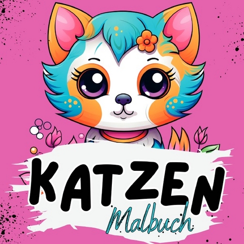 Malbuch Tiere / Malbuch Katze - Lucy´s Tier Malbücher