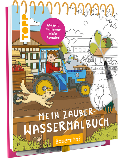 Mein Zauber-Wassermalbuch Bauernhof - Janina Heese