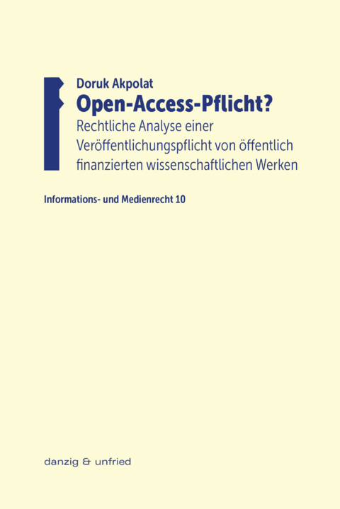 Open-Access-Pflicht? - Doruk Akpolat