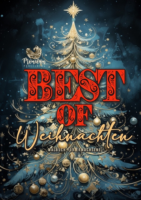 Best of Weihnachten Malbuch für Erwachsene - Monsoon Publishing, Musterstück Grafik