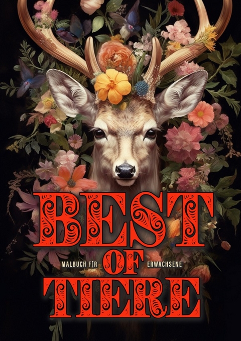 Best of Tiere Malbuch für Erwachsene - Monsoon Publishing, Musterstück Grafik