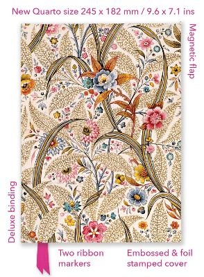 William Kilburn: Marble End Paper (Foiled Quarto Journal) - 