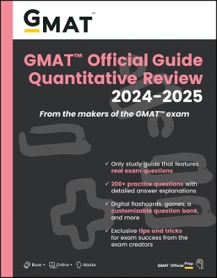 GMAT Official Guide Quantitative Review 2024-2025: Book + Online Question Bank -  GMAC (Graduate Management Admission Council)