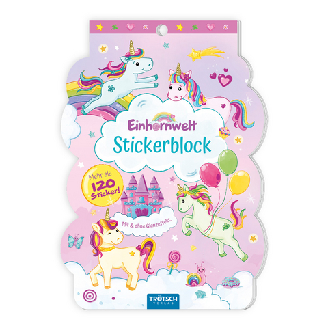 Trötsch Stickerblock Einhornwelt - 