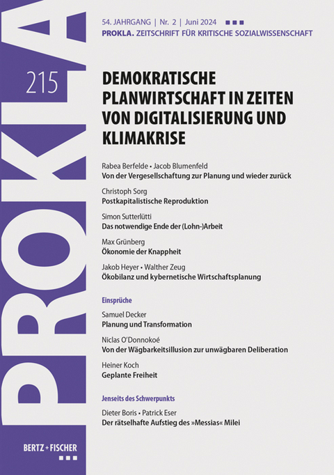 Demokratische Planwirtschaft in Zeiten von Digitalisierung und Klimakrise - 