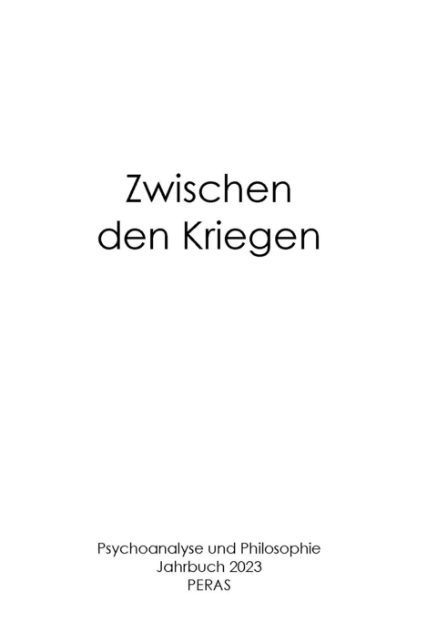 Zwischen den Kriegen - 