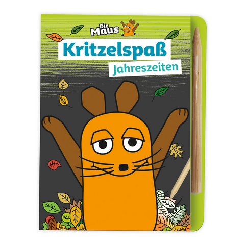 Trötsch Die Maus Mini-Kratzblock Kritzelspaß Jahreszeiten - 