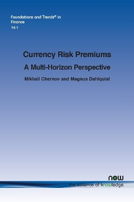 Currency Risk Premiums - Mikhail Chernov, Magnus Dahlquist