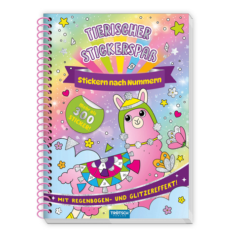 Trötsch Beschäftigungsbuch Stickerbuch Tierischer Stickerspaß - 