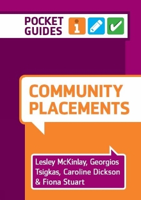 Community Placements - Lesley McKinlay, Georgios Tsigkas, Caroline Dickson, Fiona Stuart