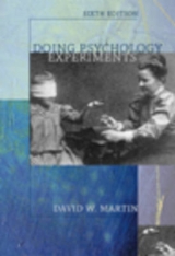 Doing Psychology Experiments - Martin, David W.