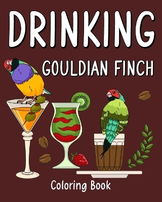 Drinking Gouldian Finch Coloring Book -  Paperland