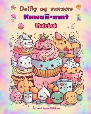 Deilig og morsom Kawaii-mat Malebok Søte kawaii-design for matelskere - Japan Editions,  Art