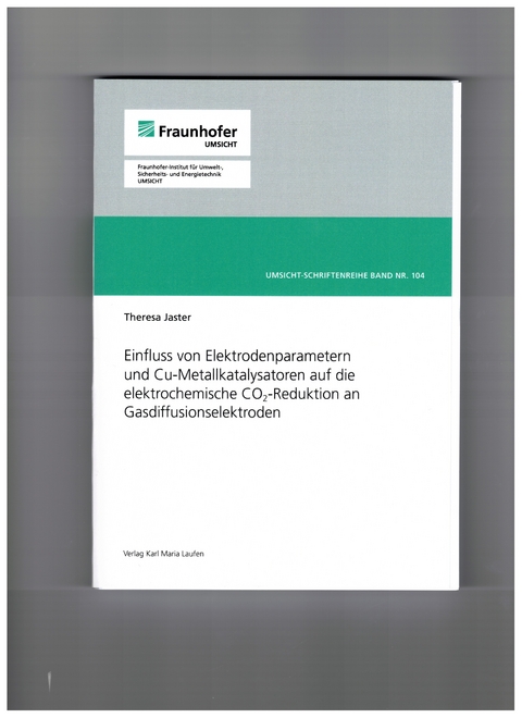 Einfluss von Elektrodenparametern und Cu-Metallkatalysatoren auf die elektrochemische CO2-Reduktion an Gasdiffusionselektroden - Theresa Jaster