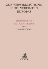 Zur Verwirklichung eines Vereinten Europas - 