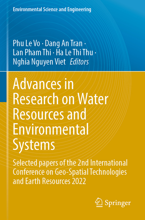 Advances in Research on Water Resources and Environmental Systems - 